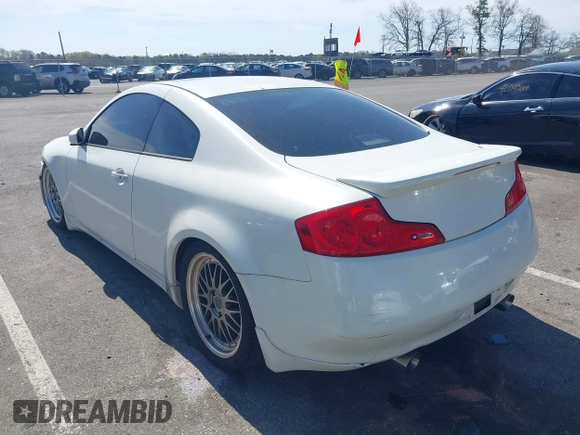 2007 Infiniti G35 with VIN JNKCV54EX7M904909, listed as a IAAI auction lot 42095151 with 124,729 mi miles and . Bid and sale history available at DreamBid. Image 3.