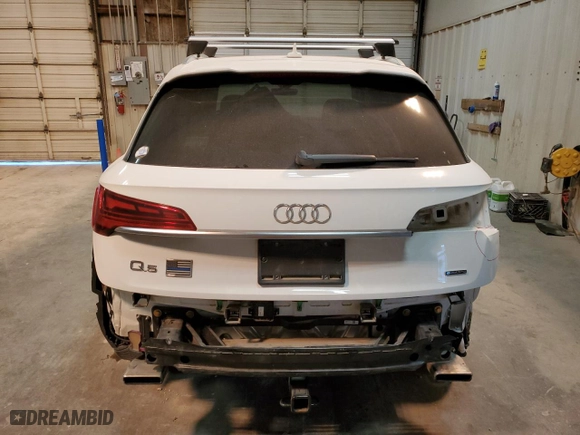 2022 Audi Q5 S line Premium with VIN WA1GAAFY6N2030009, listed as a Copart auction lot 47274395 with 42,569 mi miles and Salvage Title. Bid and sale history available at carsss.com. Image 6.