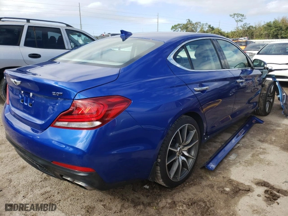 2019 Genesis G70 2.0T Advanced with VIN KMTG44LA1KU022519, listed as a Copart auction lot 72621702 with 29,673 mi miles. Bid and sale history available at carsss.com. Image 3.