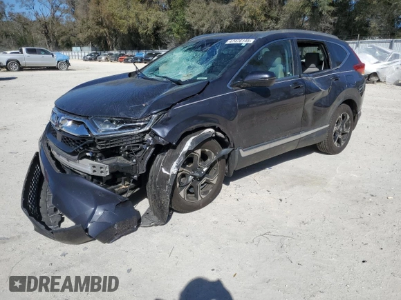 2017 Honda CR-V Touring with VIN 5J6RW1H96HL011555, listed as a Copart auction lot 47476145 with 74,087 mi miles and Salvage Title. Bid and sale history available at carsss.com. Image 1.