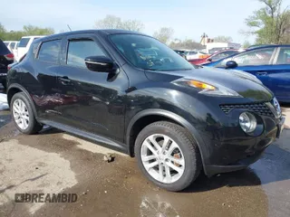 2016 Nissan Juke SL with VIN JN8AF5MVXGT650375, listed as a IAAI auction lot 42014659 with 116,508 mi miles. Bid and sale history available at carsss.com. Image 1.