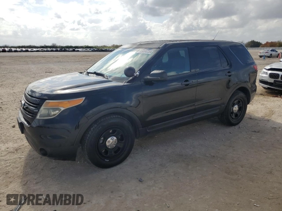 2014 Ford Utility Police Interceptor with VIN 1FM5K8AR8EGB59113, listed as a Copart auction lot 85054724 with 143,318 mi miles and Clean Title. Bid and sale history available at carsss.com. Image 1.