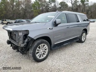 2022 GMC Yukon XL SLT with VIN 1GKS1GKD1NR166484, listed as a Copart auction lot 42564925 with 45,294 mi miles and Salvage Title. Bid and sale history available at carsss.com. Image 1.