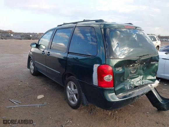 2002 Mazda MPV LX with VIN JM3LW28J020317050, listed as a IAAI auction lot 41106620 with 194,147 mi miles. Bid and sale history available at carsss.com. Image 3.