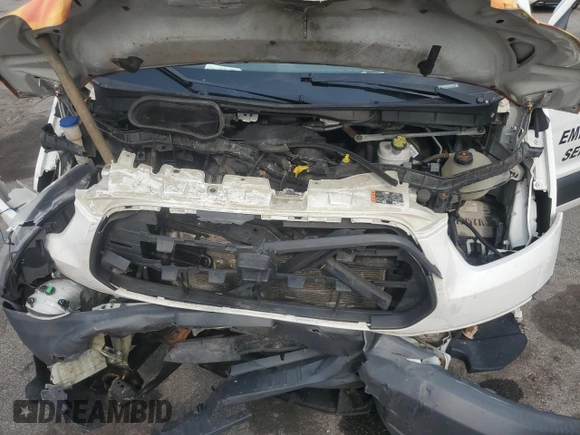 2017 Ford Transit with VIN 1FTYR1ZM9HKA70259, listed as a Copart auction lot 44655875 with 213,860 mi miles and Salvage Title. Bid and sale history available at DreamBid. Image 12.