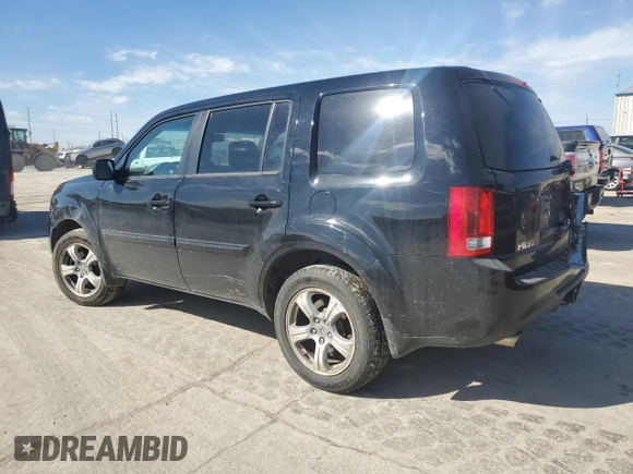 2012 Honda Pilot EX-L with VIN 5FNYF4H52CB083641, listed as a Copart auction lot 46923865 with 105,120 mi miles and Salvage Title. Bid and sale history available at DreamBid. Image 2.