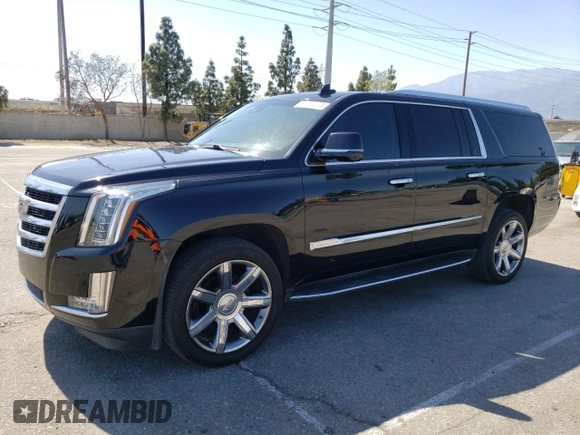 2018 Cadillac Escalade ESV Luxury z VIN 1GYS3HKJ2JR139302, wystawiony jako Copart lot #56713535 z przebiegiem 155 722 mil mil oraz Czysty tytuł • Clean title. Historia ofert i sprzedaży dostępna na DreamBid. Obrazek 1.