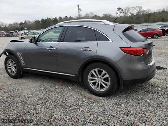 2017 Infiniti QX70 with VIN JN8CS1MW6HM415974, listed as a Copart auction lot 86130374 with 77,638 mi miles and Salvage Title. Bid and sale history available at carsss.com. Image 2.
