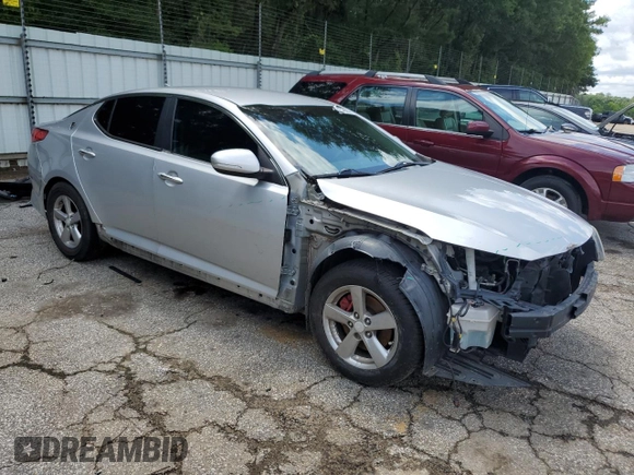 2014 Kia Optima LX with VIN 5XXGM4A70EG301086, listed as a Copart auction lot 61846685 with 157,622 mi miles and Salvage title. Bid and sale history available at DreamBid. Image 4.