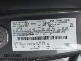 2024 Ford Escape ST-Line with VIN 1FMCU0MN8RUA55384, listed as a IAAI auction lot 41893426 with 5,650 mi miles and . Bid and sale history available at DreamBid. Image 9.