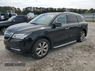 2014 Acura MDX Advance with VIN 5FRYD4H83EB037575, listed as a Copart auction lot 50621255 with 129,417 mi miles and Salvage Title. Bid and sale history available at DreamBid. Image 1.