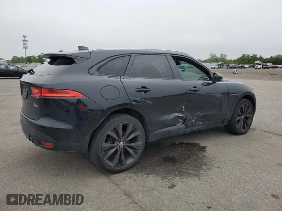 2019 Jaguar F-Pace 30t Portfolio z VIN SADCN2GX7KA365936, wystawiony jako Copart lot #58727155 z przebiegiem 71 697 mil mil oraz Szkoda całkowita • Salvage title. Historia ofert i sprzedaży dostępna na DreamBid. Obrazek 3.