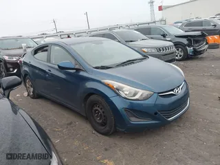 2016 Hyundai Elantra SE with VIN KMHDH4AE8GU543042, listed as a IAAI auction lot 41621917 with 167,408 mi miles. Bid and sale history available at carsss.com. Image 1.
