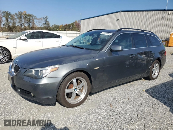 2006 BMW 5 Series 530xi with VIN WBANN73566CN02216, listed as a Copart auction lot 77526964 with 152,508 mi miles and Non Repairable. Bid and sale history available at carsss.com. Image 1.
