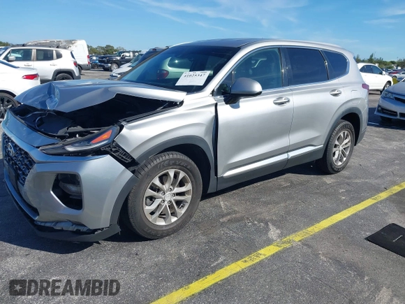 2020 Hyundai Santa Fe SEL with VIN 5NMS3CAD5LH218667, listed as a IAAI auction lot 41025347 with 81,632 mi miles and . Bid and sale history available at DreamBid. Image 17.