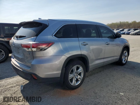 2015 Toyota Highlander Hybrid Limited with VIN 5TDDCRFH1FS009581, listed as a Copart auction lot 50916075 with 160,215 mi miles and Clean Title. Bid and sale history available at carsss.com. Image 3.