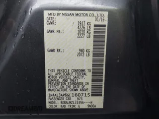 2016 Nissan Altima S with VIN 1N4AL3AP6GC160715, listed as a IAAI auction lot 41929362 with 50,064 mi miles and . Bid and sale history available at DreamBid. Image 9.