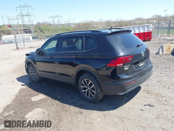 2021 Volkswagen Tiguan S with VIN 3VV0B7AXXMM040752, listed as a IAAI auction lot 41988353 with 51,757 mi miles and . Bid and sale history available at DreamBid. Image 3.