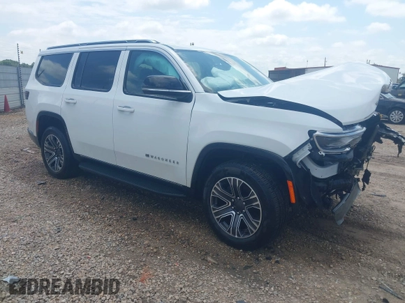 2024 Jeep Wagoneer Series II with VIN 1C4SJUBP0RS126254, listed as a IAAI auction lot 42642697 with 54,258 mi miles and . Bid and sale history available at DreamBid. Image 1.