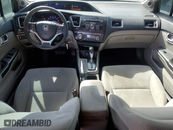2013 Honda Civic EX with VIN 2HGFB2F89DH506846, listed as a Copart auction lot 53423285 with 92,542 mi miles and Salvage Title. Bid and sale history available at DreamBid. Image 8.