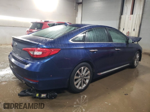 2017 Hyundai Sonata Sport with VIN 5NPE34AF5HH513914, listed as a Copart auction lot 83811624 with Not Provided miles and Salvage Title. Bid and sale history available at DreamBid. Image 3.