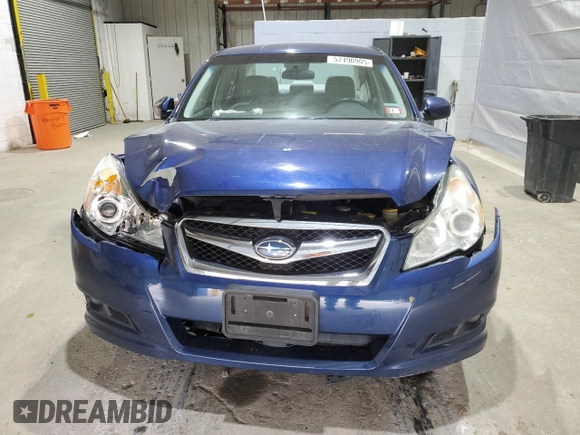 2011 Subaru Legacy Premium with VIN 4S3BMBC69B3249360, listed as a Copart auction lot 57490905 with 81,122 mi miles and Salvage title. Bid and sale history available at DreamBid. Image 5.