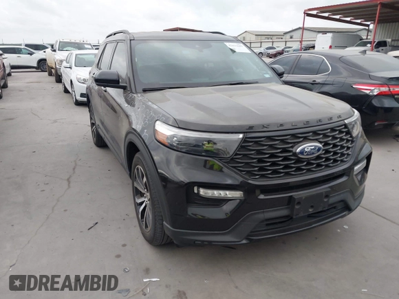 2023 Ford Explorer ST-Line z VIN 1FMSK7KH4PGA88739, wystawiony jako IAAI lot #42032609 z przebiegiem 41 818 mil mil oraz . Historia ofert i sprzedaży dostępna na DreamBid. Obrazek 1.