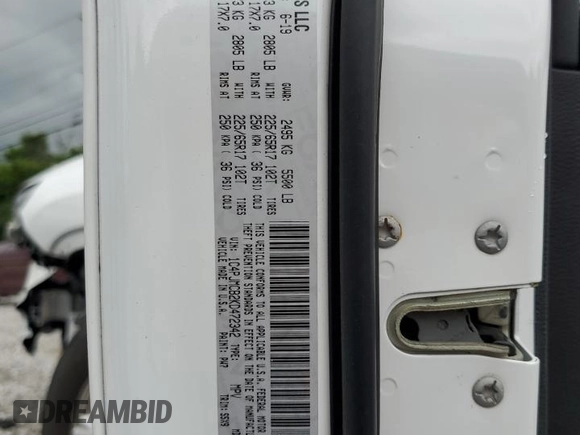 2019 Jeep Cherokee Latitude with VIN 1C4PJMCB2KD472342, listed as a Copart auction lot 60884805 with 33,017 mi miles and Salvage title. Bid and sale history available at DreamBid. Image 13.
