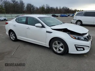 2015 Kia Optima LX with VIN KNAGM4A77F5597792, listed as a Copart auction lot 41701215 with 66,135 mi miles and Salvage Title. Bid and sale history available at carsss.com. Image 4.
