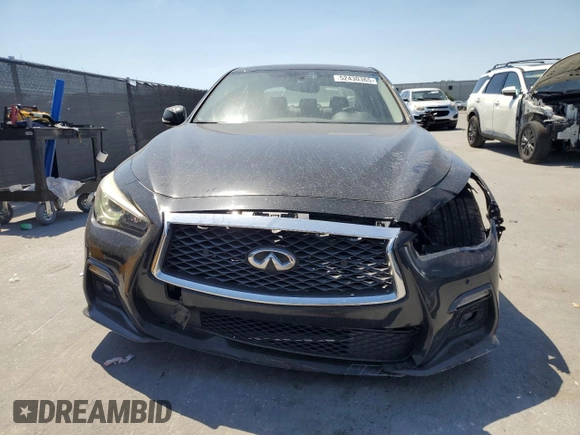 2018 Infiniti Q50 3.0t LUXE with VIN JN1EV7AP3JM591868, listed as a Copart auction lot 52430365 with 72,955 mi miles and Salvage Title. Bid and sale history available at carsss.com. Image 5.