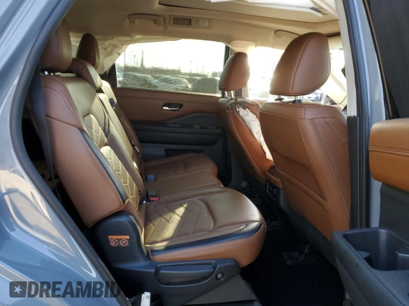 2023 Nissan Pathfinder Platinum with VIN 5N1DR3DG7PC200653, listed as a Copart auction lot 43285105 with 17,007 mi miles and Salvage title. Bid and sale history available at DreamBid. Image 12.