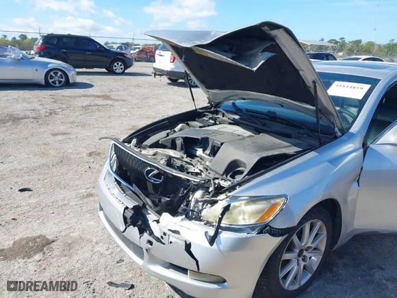 2006 Lexus GS 300 with VIN JTHBH96S365025922, listed as a IAAI auction lot 41844859 with 1 mi miles. Bid and sale history available at carsss.com. Image 6.