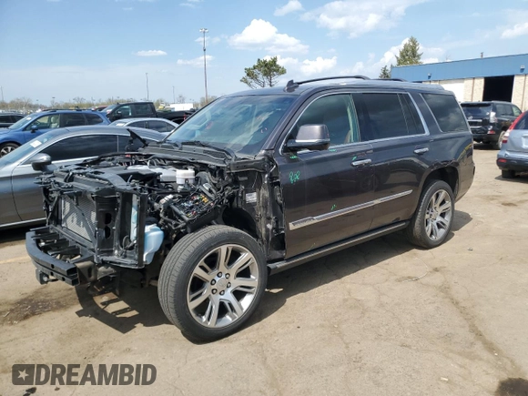 2015 Cadillac Escalade Premium z VIN 1GYS4NKJ3FR576518, wystawiony jako Copart lot #53972985 z przebiegiem 79 763 mil mil oraz Czysty tytuł • Clean title. Historia ofert i sprzedaży dostępna na DreamBid. Obrazek 1.