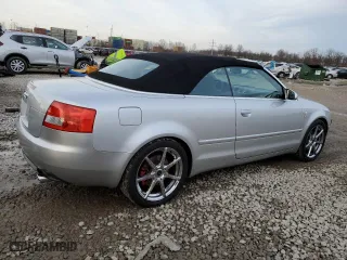 2006 Audi S4 with VIN WUARL48H46K900268, listed as a Copart auction lot 46163935 with 100,371 mi miles and Salvage Title. Bid and sale history available at carsss.com. Image 3.
