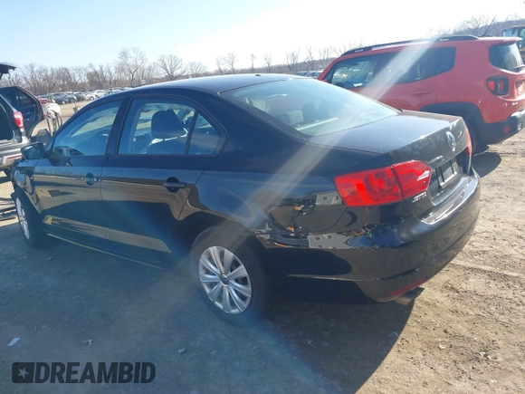 2014 Volkswagen Jetta Sedan S with VIN 3VW1K7AJ8EM373383, listed as a IAAI auction lot 41731528 with 51,030 mi miles. Bid and sale history available at carsss.com. Image 3.
