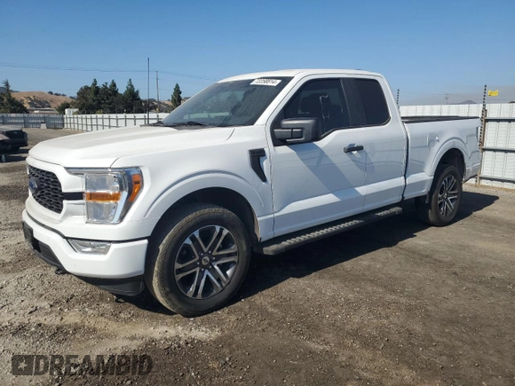 2022 Ford F-150 XL with VIN 1FTEX1EP3NKF25594, listed as a Copart auction lot 72258814 with 61,186 mi miles and Salvage title. Bid and sale history available at DreamBid. Image 1.