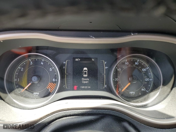 2015 Jeep Cherokee Sport with VIN 1C4PJLAB2FW723027, listed as a Copart auction lot 87520855 with 118,122 mi miles and Salvage Title. Bid and sale history available at carsss.com. Image 9.