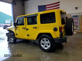 2015 Jeep Wrangler Unlimited Sahara with VIN 1C4BJWEG1FL704231, listed as a Copart auction lot 46683275 with 133,097 mi miles and Salvage Title. Bid and sale history available at carsss.com. Image 2.