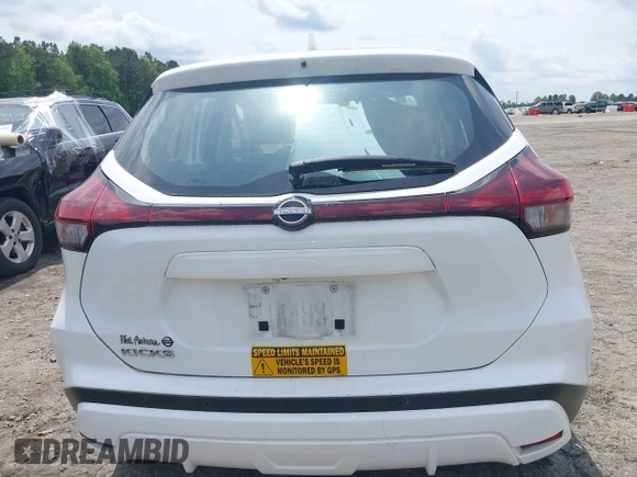 2022 Nissan Kicks S with VIN 3N1CP5BV1NL509901, listed as a IAAI auction lot 42122505 with 38,447 mi miles and . Bid and sale history available at carsss.com. Image 17.