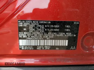 2024 Toyota bZ4X XLE z VIN JTMABACA3RA076814, wystawiony jako Copart lot #47046235 z przebiegiem 18 457 mil mil oraz Szkody całkowita. Historia ofert i sprzedaży dostępna na DreamBid. Obrazek 13.