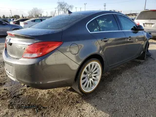 2011 Buick Regal CXL Turbo TO1 with VIN W04GV5EV5B1140439, listed as a Copart auction lot 41650095 with 135,491 mi miles and Salvage Title. Bid and sale history available at carsss.com. Image 3.