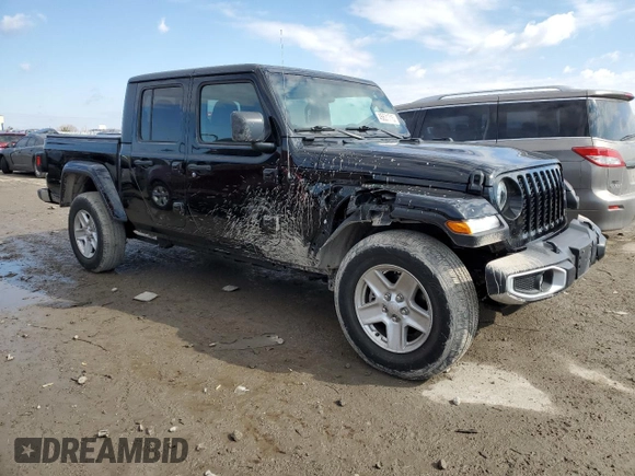 2022 Jeep Gladiator Willys with VIN 1C6HJTAG8NL150240, listed as a Copart auction lot 45631715 with 14,170 mi miles and Salvage title. Bid and sale history available at DreamBid. Image 4.