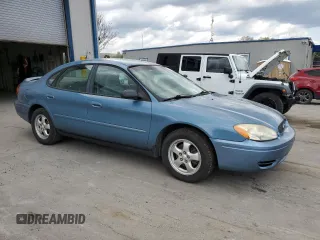 2006 Ford Taurus SE Standard with VIN 1FAHP53UX6A176539, listed as a Copart auction lot 55379395 with 187,394 mi miles and Salvage Title. Bid and sale history available at DreamBid. Image 4.