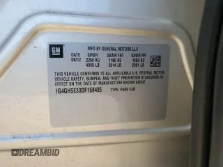 2013 Buick LaCrosse Premium 2 z VIN 1G4GH5E33DF158435, wystawiony jako Copart lot #56209755 z przebiegiem 77 565 mil mil oraz Szkoda całkowita • Salvage title. Historia ofert i sprzedaży dostępna na DreamBid. Obrazek 13.