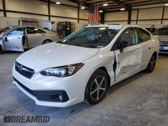 2023 Subaru Impreza Premium with VIN 4S3GKAD61P3600743, listed as a Copart auction lot 69736732 with 5,396 mi miles. Bid and sale history available at carsss.com. Image 1.