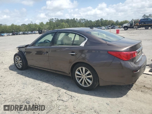 2015 Infiniti Q50 Premium with VIN JN1BV7AP2FM353875, listed as a Copart auction lot 51768175 with 147,207 mi miles and Salvage title. Bid and sale history available at DreamBid. Image 2.