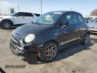 2015 FIAT 500 Sport with VIN 3C3CFFBR6FT707324, listed as a Copart auction lot 52403905 with 61,937 mi miles and Clean Title. Bid and sale history available at carsss.com. Image 1.