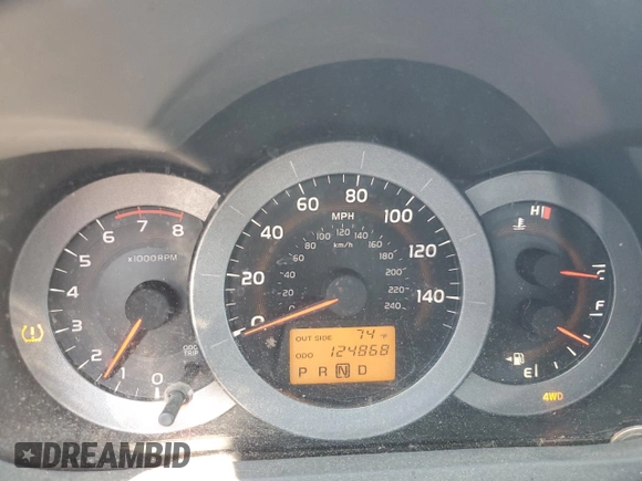 2008 Toyota RAV4 Limited with VIN JTMBK31V985051543, listed as a Copart auction lot 61755855 with 124,868 mi miles and Salvage title. Bid and sale history available at DreamBid. Image 9.