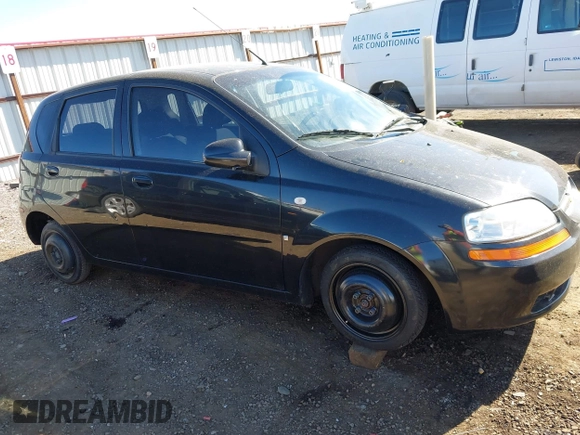 2008 Chevrolet Aveo LS with VIN KL1TD66668B114060, listed as a IAAI auction lot 42196550 with 89,456 mi miles and . Bid and sale history available at DreamBid. Image 1.