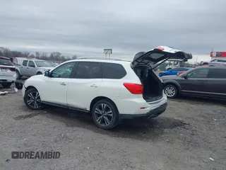 2017 Nissan Pathfinder S with VIN 5N1DR2MN4HC612538, listed as a IAAI auction lot 41699407 with 63,762 mi miles and . Bid and sale history available at DreamBid. Image 3.